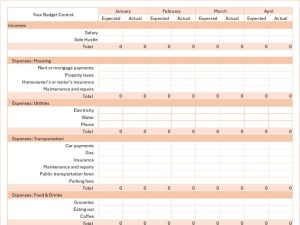 Read more about the article Printable Monthly Budget Template (Free Download)